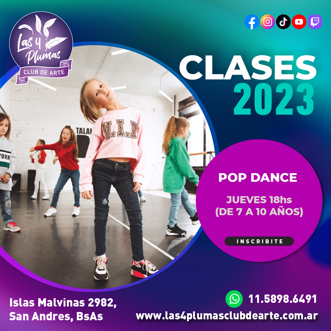 POP DANCE 7 A 10 AÑOS