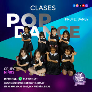 Clases de POP DANCE Las 4 Plumas Club de Arte