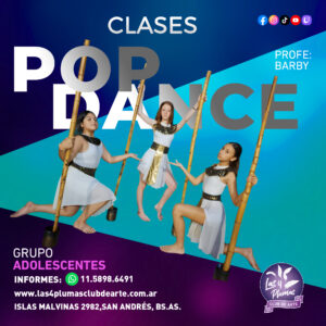 Clase de pop dance las 4 plumas club de arte